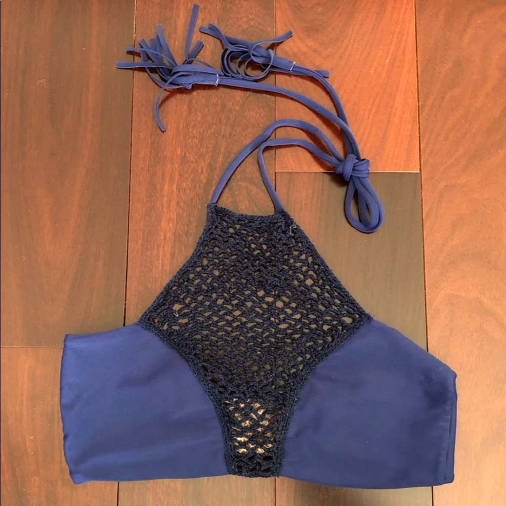Acacia Panama top large in indigo